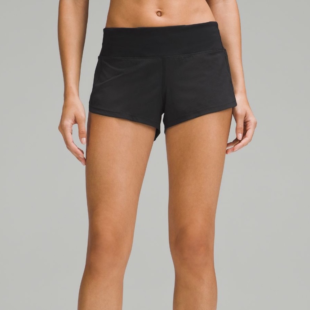 Lulu lemon Speed up Short 2.5” Size 6 in Black